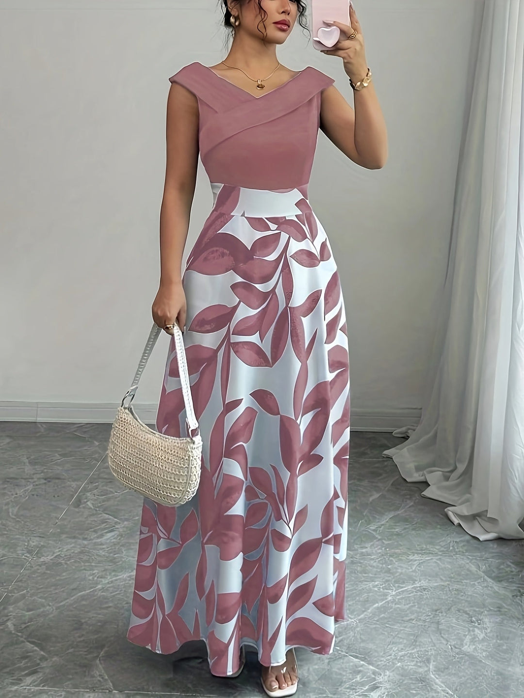 Lucille | Elegant Floral Maxi Dress