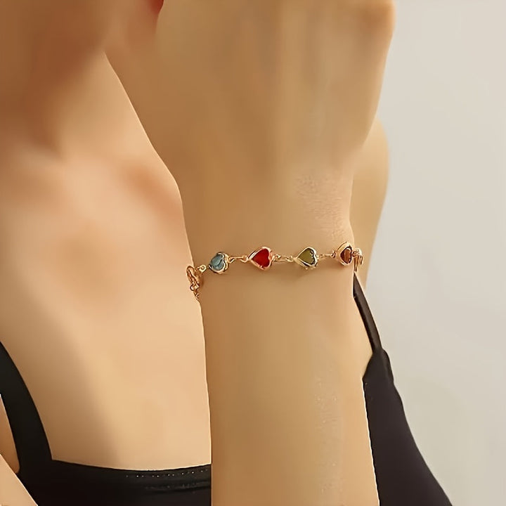 Gail | Stylish Multicolour Heart Shape Bracelet