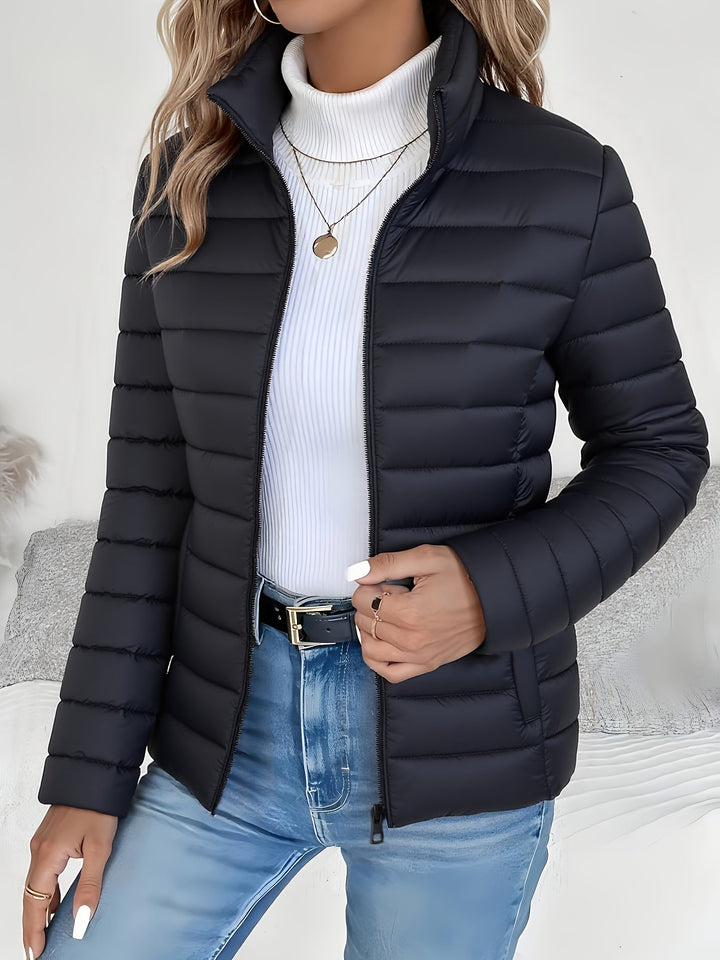 Vivienne | Lightweight Stand-Collar Puffer Jacket