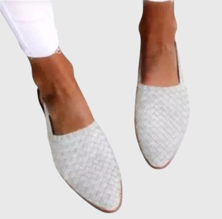 Maeve | Woven Pointed-Toe Flats