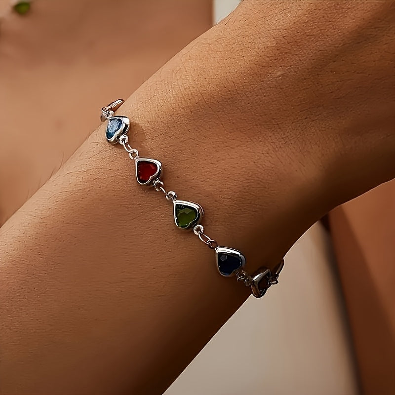 Gail | Stylish Multicolour Heart Shape Bracelet