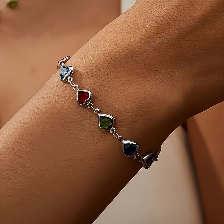 Gail | Stylish Multicolour Heart Shape Bracelet
