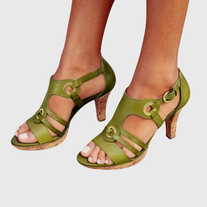 Stephanie | Premium Buckle Orthopedic Heels