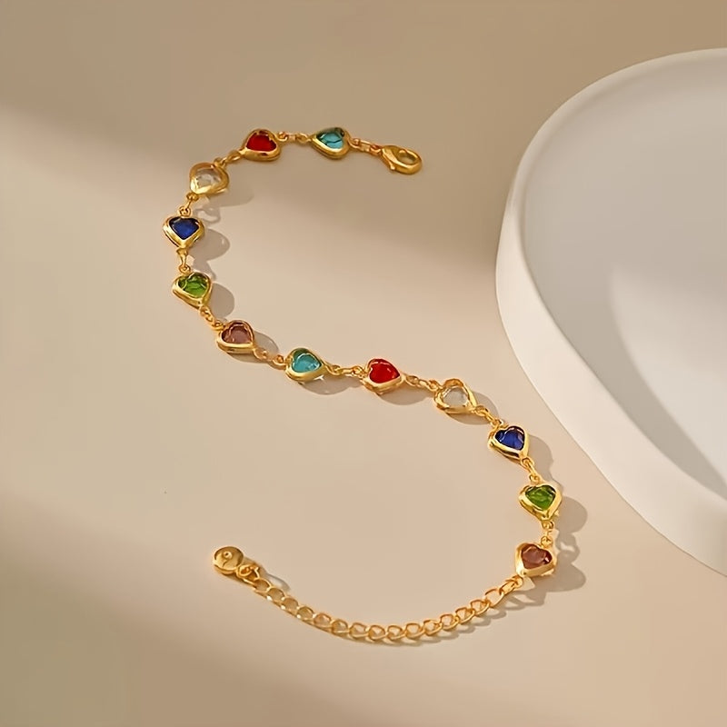 Gail | Stylish Multicolour Heart Shape Bracelet