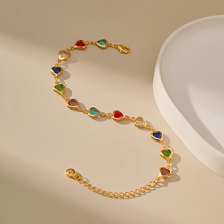 Gail | Stylish Multicolour Heart Shape Bracelet