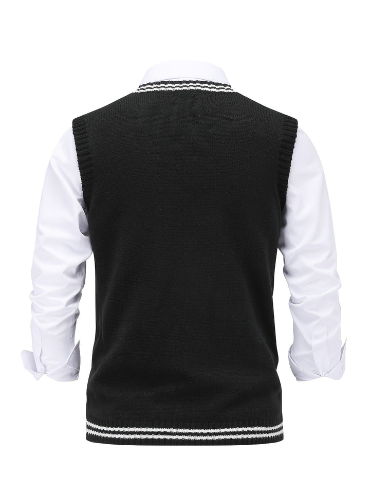 Gideon | Cable-Knit V-Neck Jumper Vest
