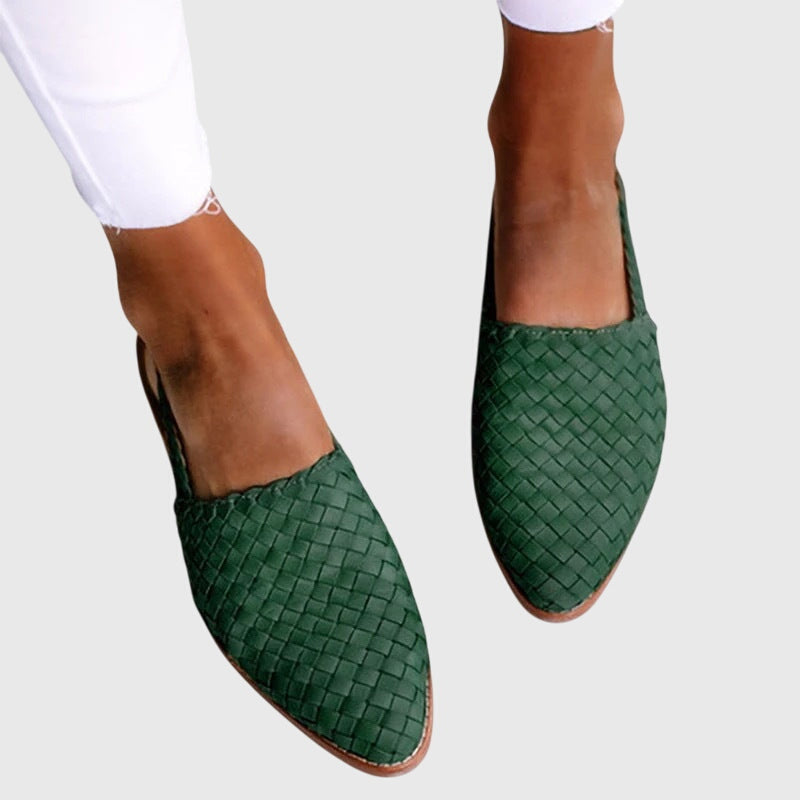 Maeve | Woven Pointed-Toe Flats