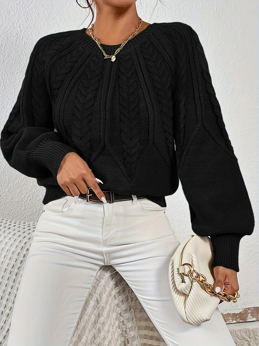 Eleanor | Relaxed Cable-Knit Jumper
