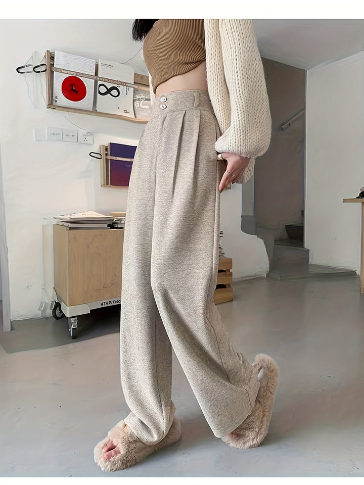 Clementine | High-Waisted Wide-Leg Trousers