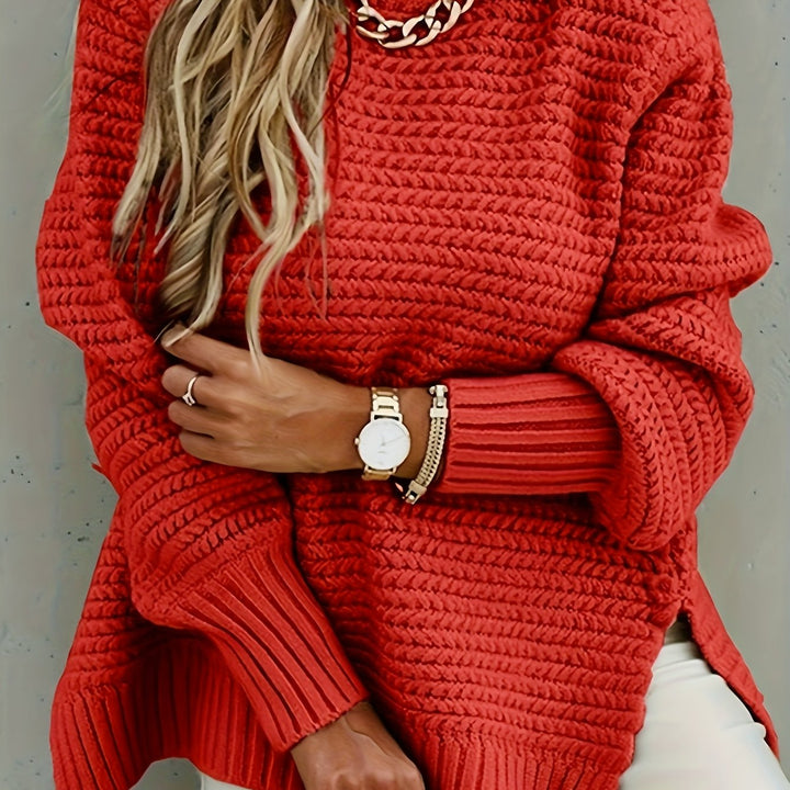 Evangeline | Textured High-Low Jumper