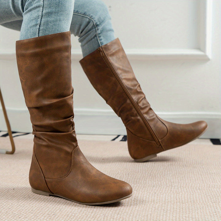 Maureen | Slouched Mid-Calf Boots