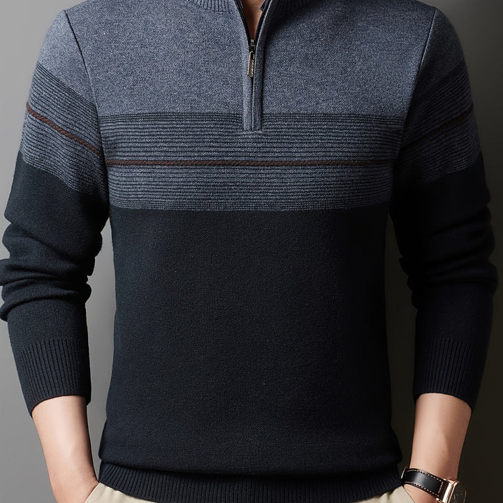 Lucas | Quarter-Zip Knit Jumper