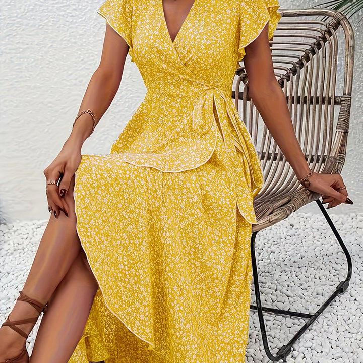 Marlene | Flowing Floral Wrap Dress