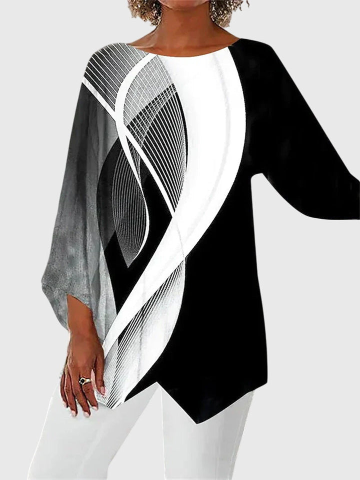 Kathleen | Shimmer Butterfly Long-Sleeve Top
