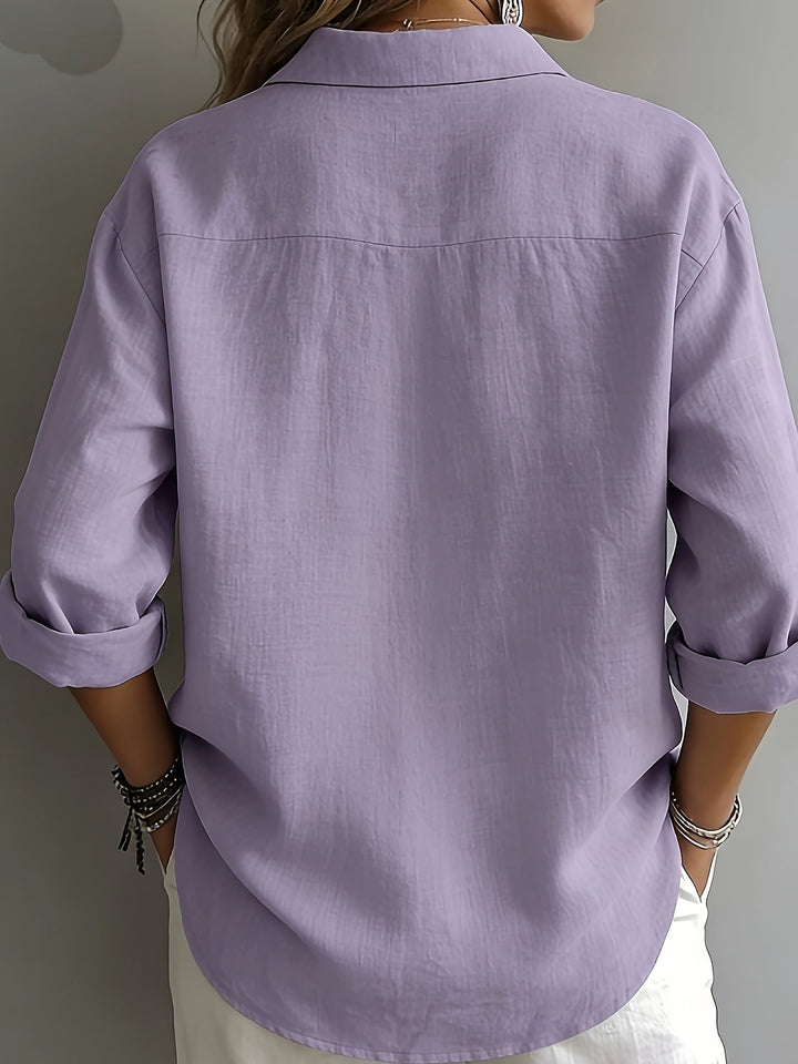 Freya | Relaxed Collared Blouse