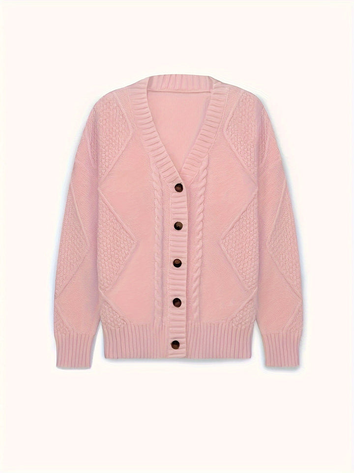 Lucinda | Cozy Cable-Knit Button Cardigan