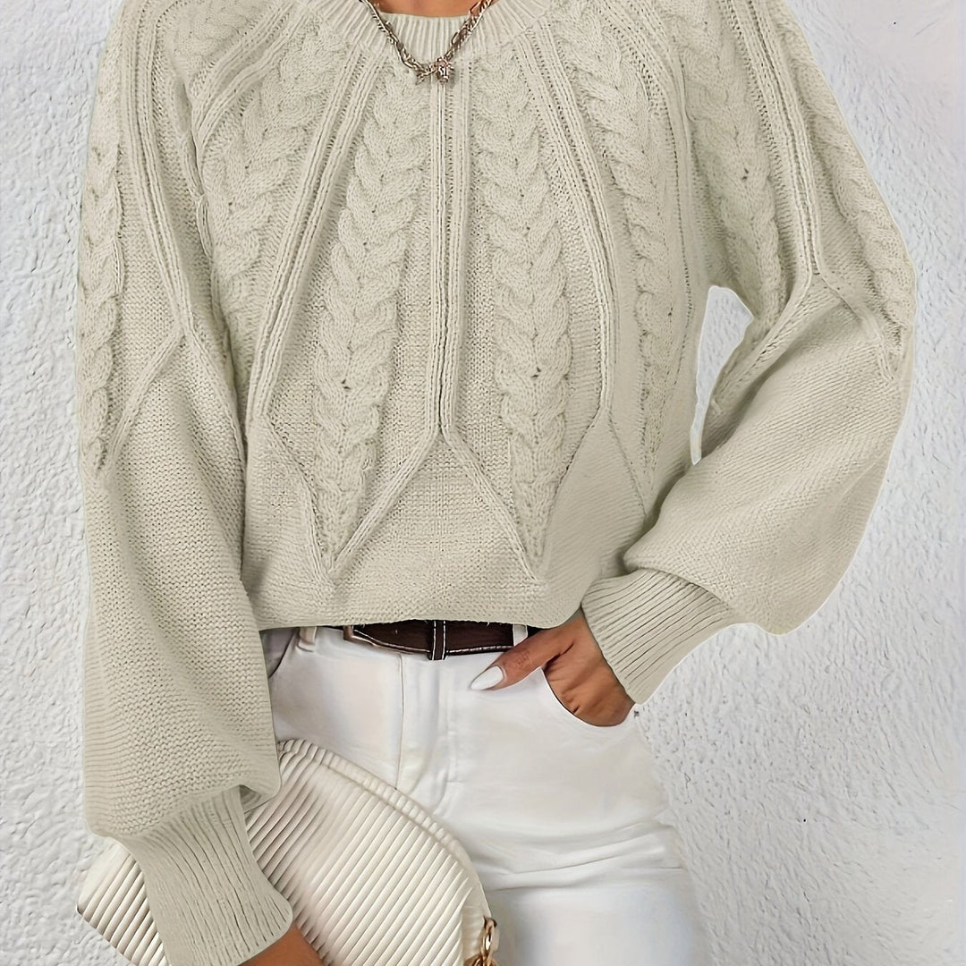 Cassidy | Cable-Knit Round-Neck Jumper
