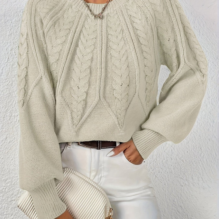 Cassidy | Cable-Knit Round-Neck Jumper