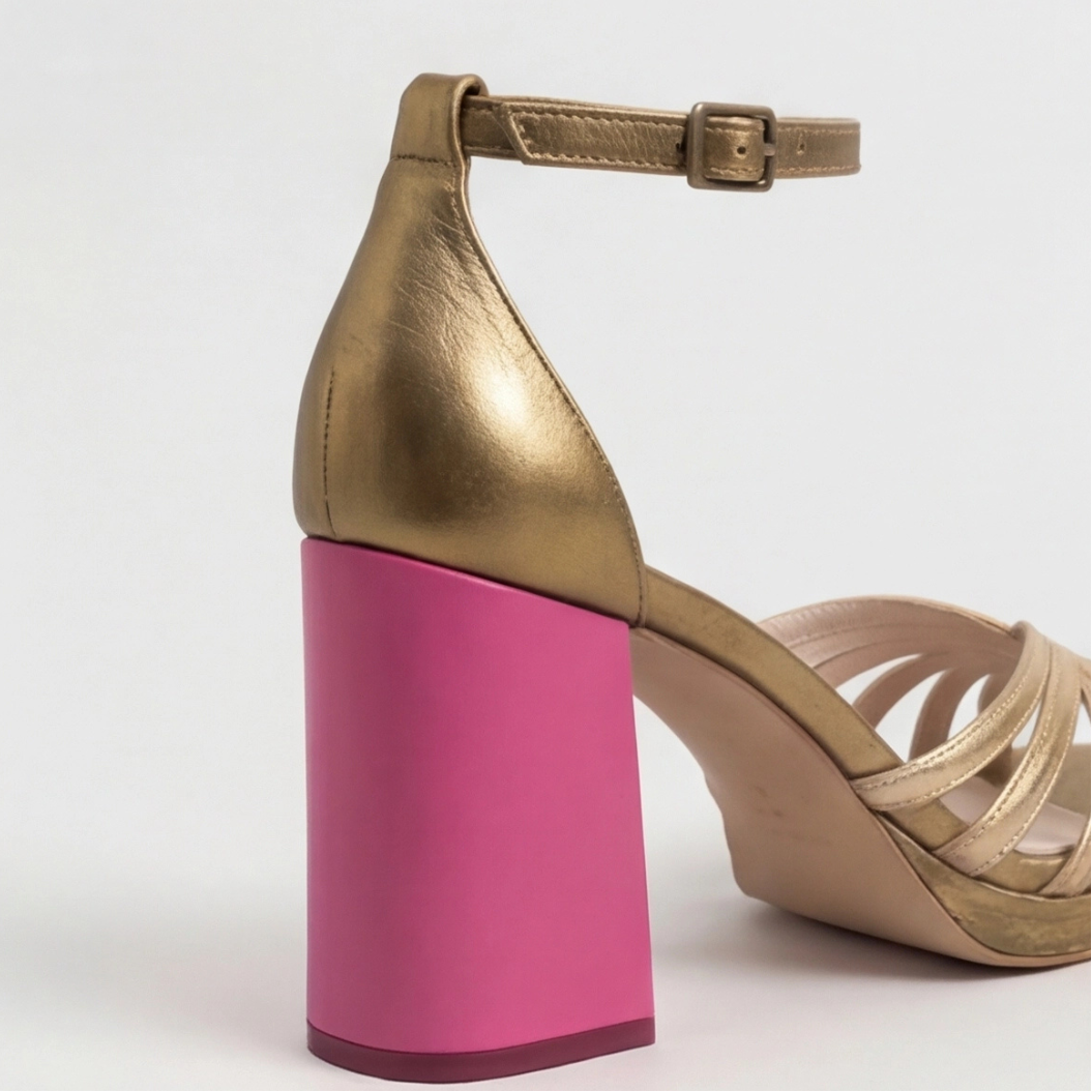 Megan | Stylish Web Style Block Heel