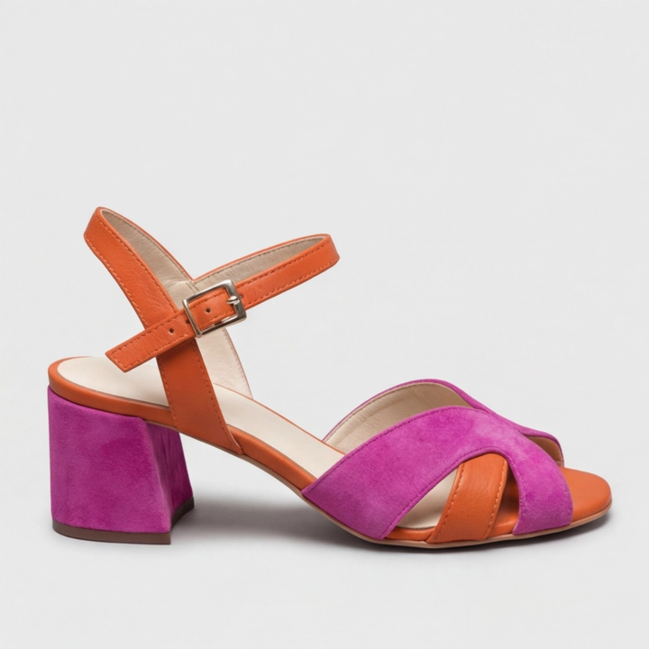 Amanda | Orthopedic Color Block Chunky Heels