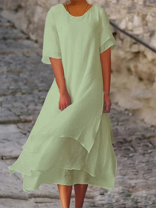 Beatrix | Flowing Layered Midi Dress