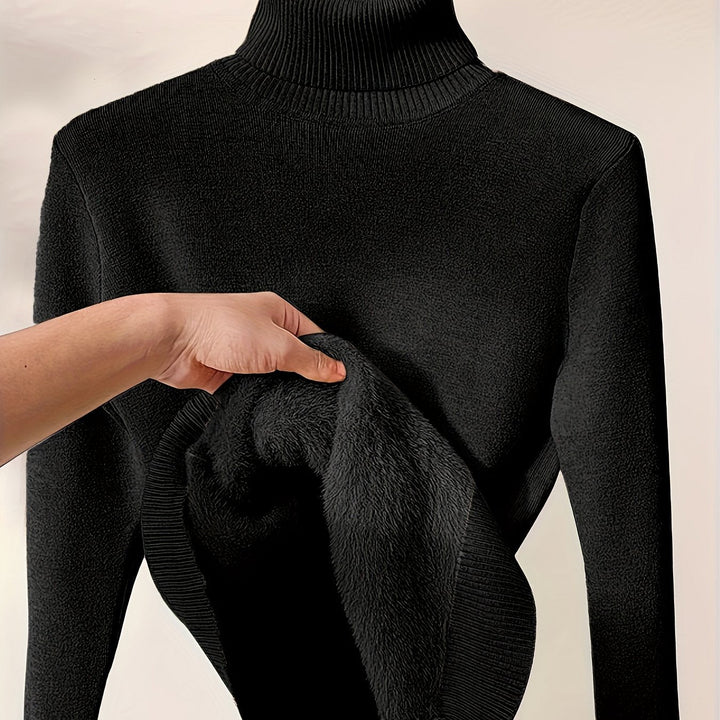 Selena | Cozy Lined High-Neck Jumper