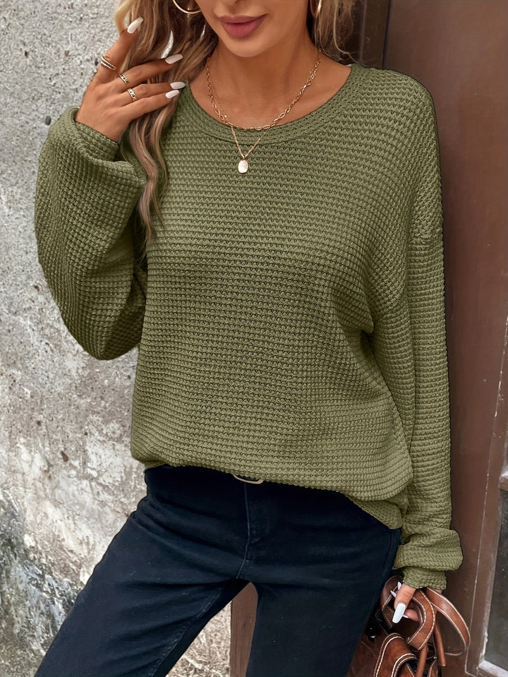 Carly | Relaxed Waffle-Knit Jumper