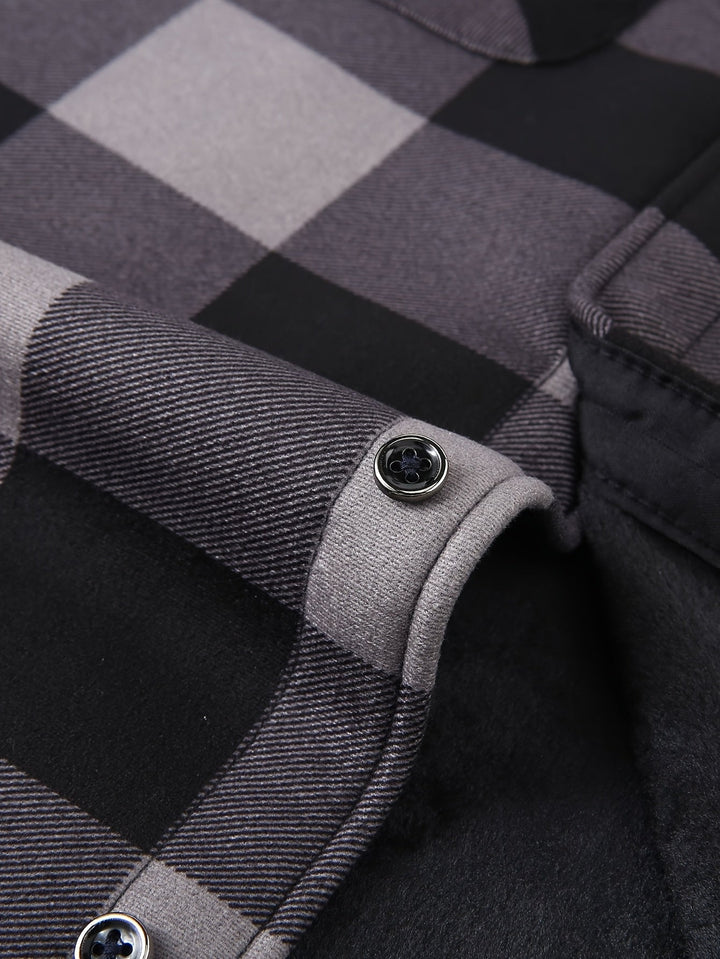 Desmond | Hooded Check Shirt Jacket