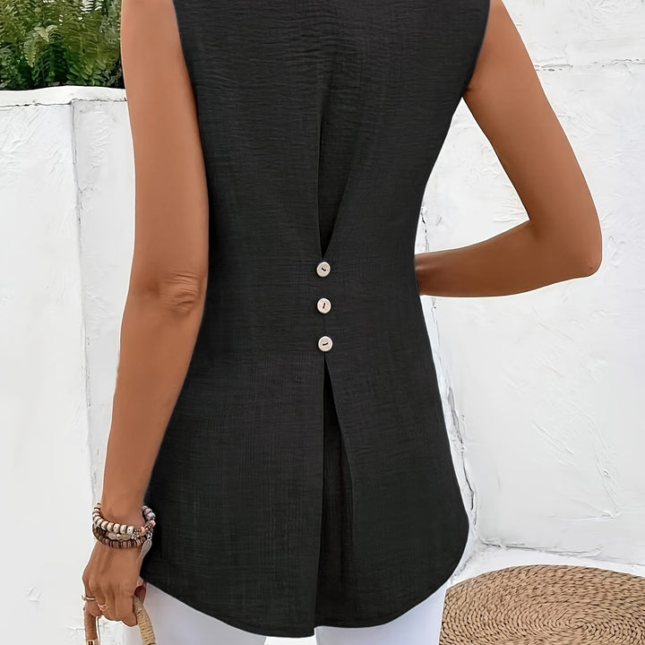 Farrah | Relaxed Sleeveless Blouse