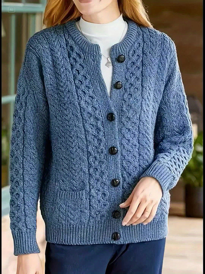 Fern | Textured Button-Front Cardigan
