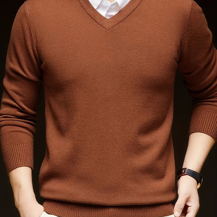 Hugh | Refined V-Neck Jumper