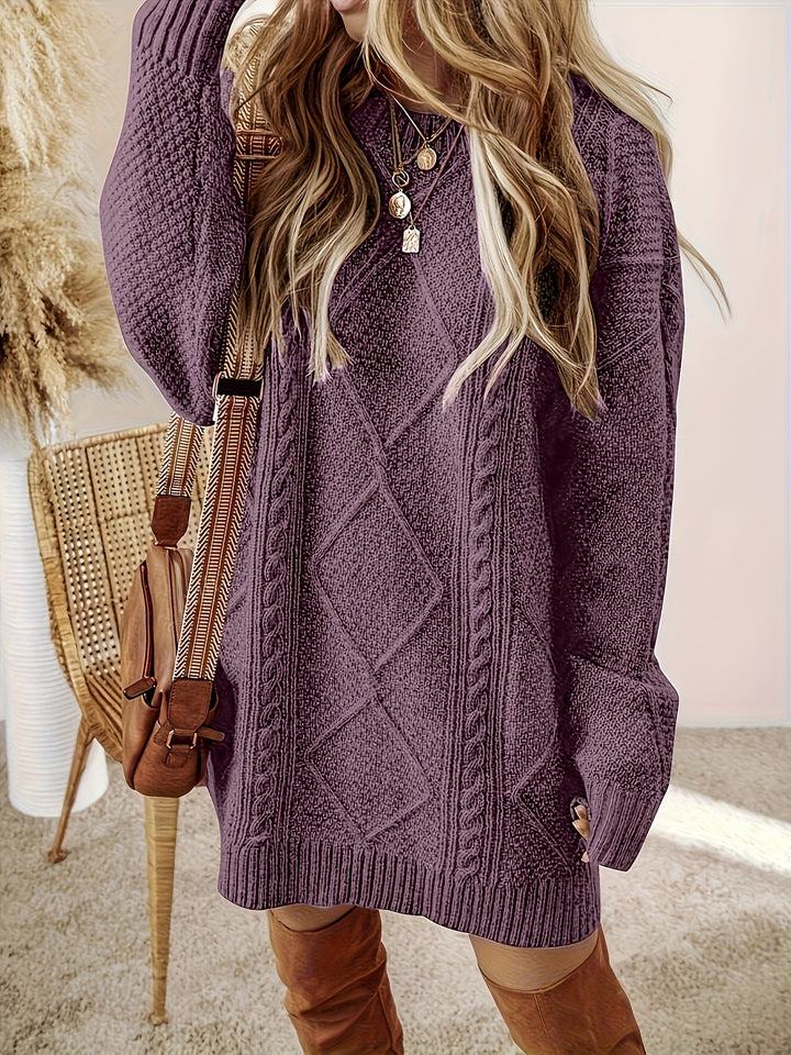 Tabitha | Cable-Knit Jumper Dress