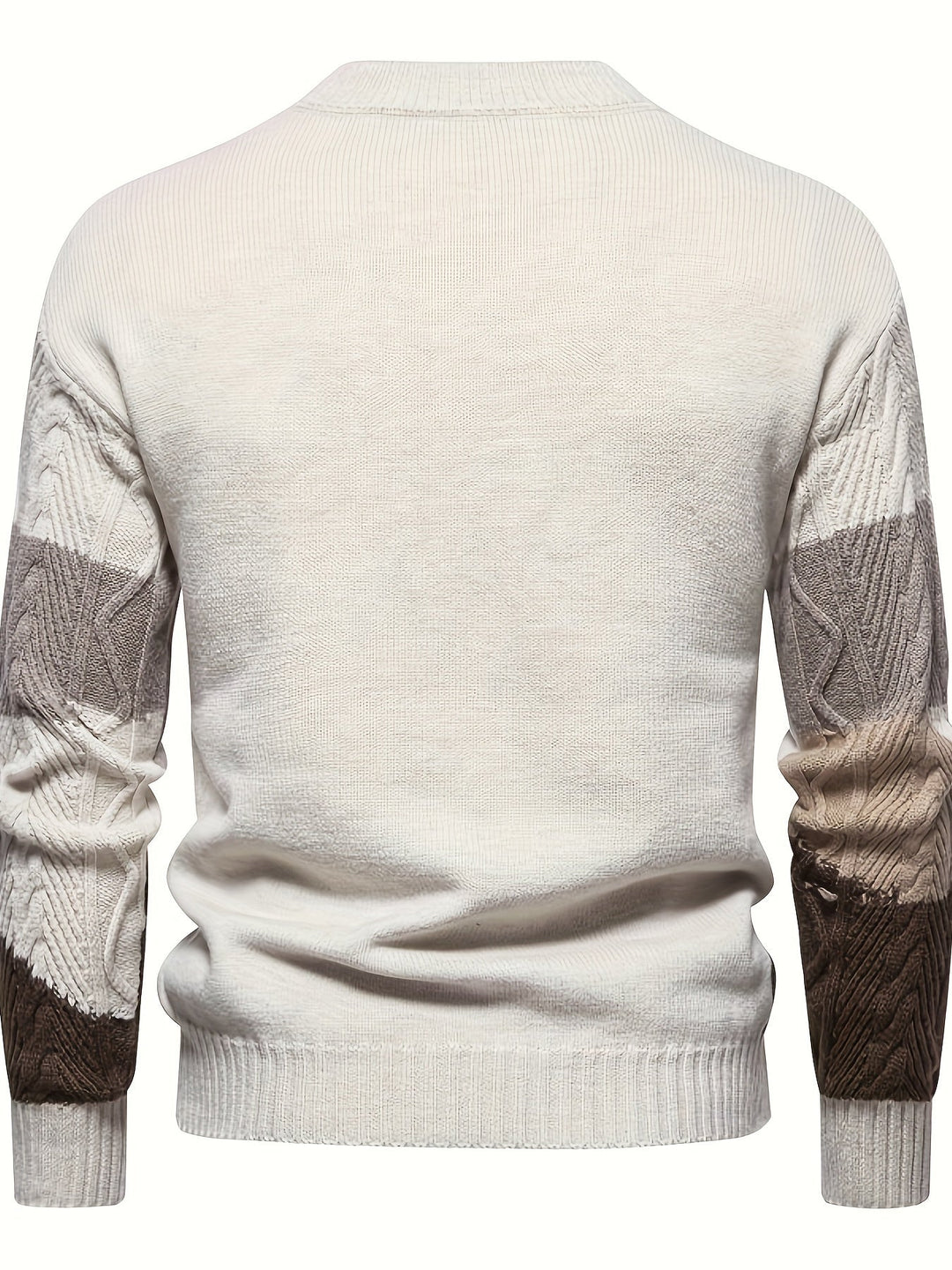 Simon | Textured Colour-Block Jumper