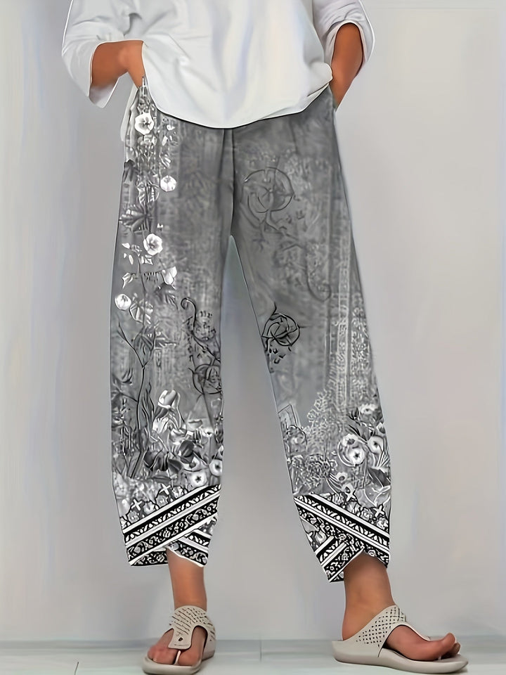 Meredith | Botanical Cropped Trousers