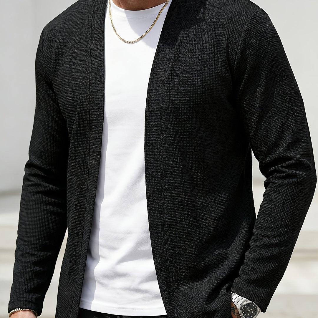 Theodore | Open-Front Textured Cardigan