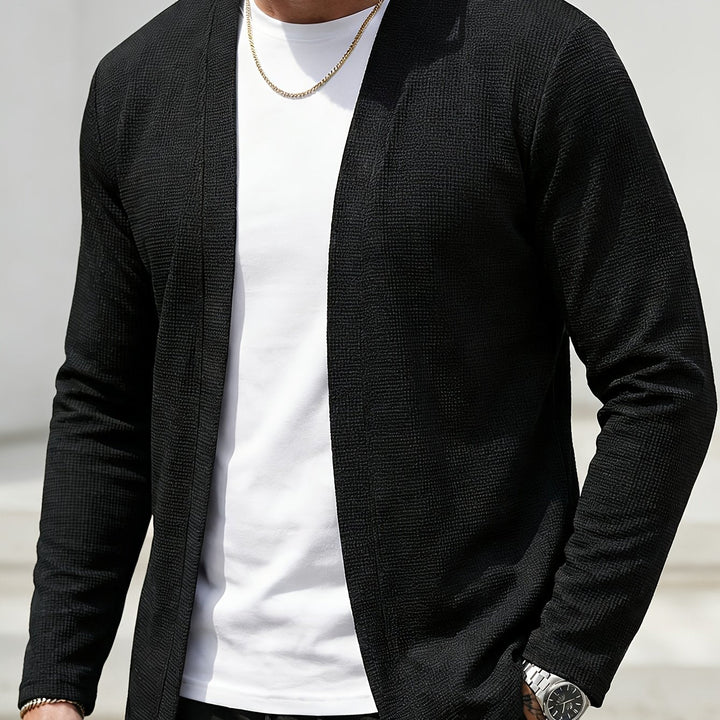 Theodore | Open-Front Textured Cardigan