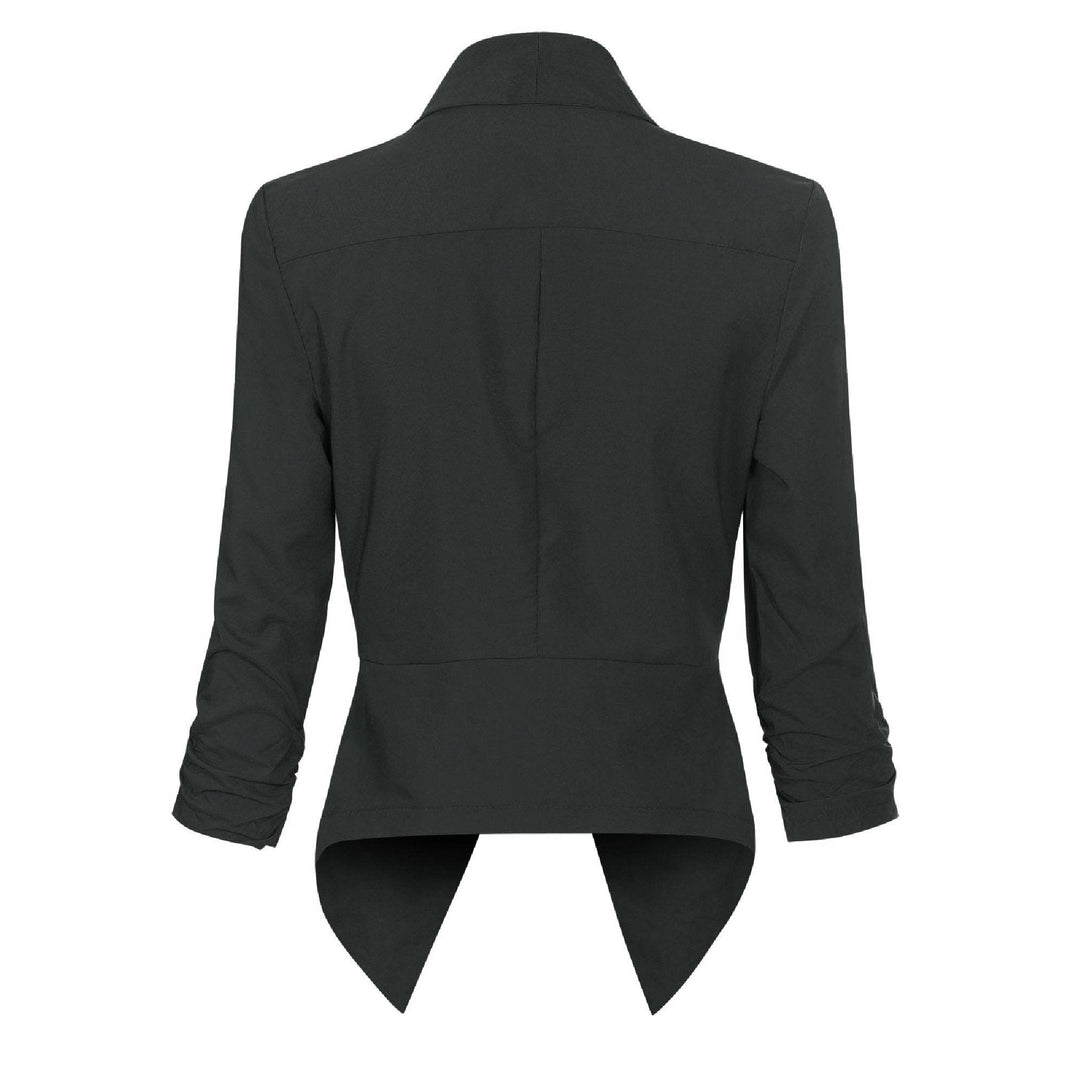 Penelope | Open-Front Draped Blazer