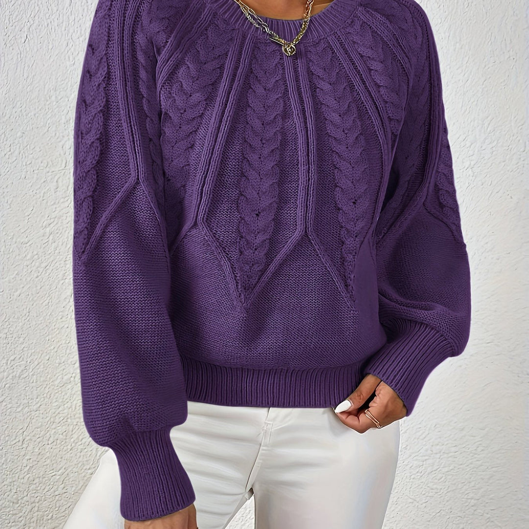 Cassidy | Cable-Knit Round-Neck Jumper