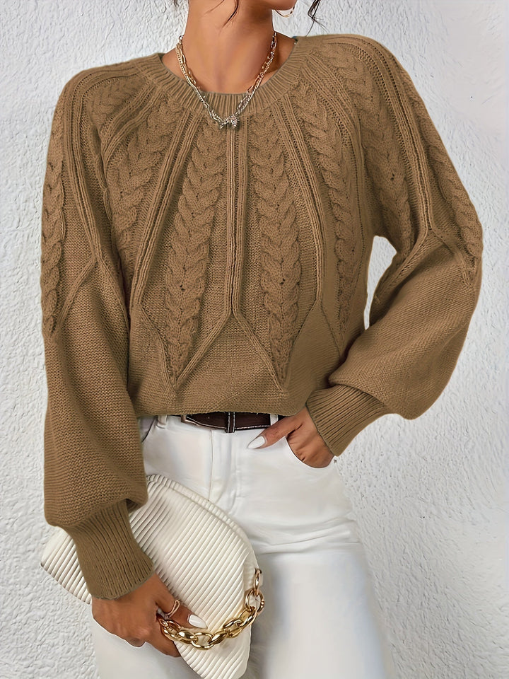 Cassidy | Cable-Knit Round-Neck Jumper