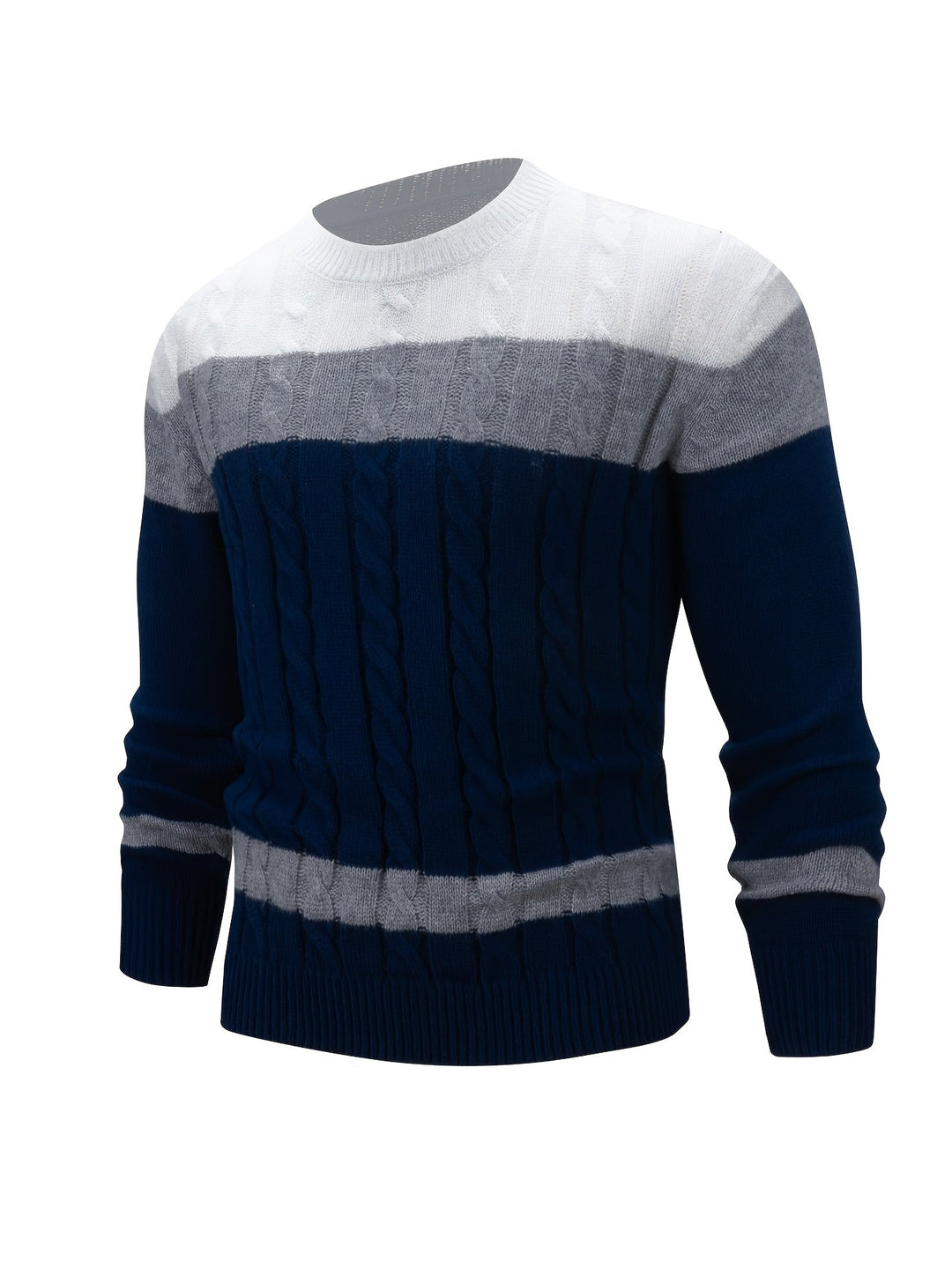Nolan | Textured Cable-Knit Jumper