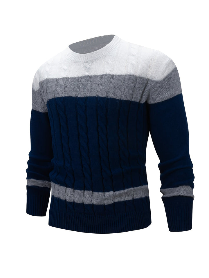 Nolan | Textured Cable-Knit Jumper