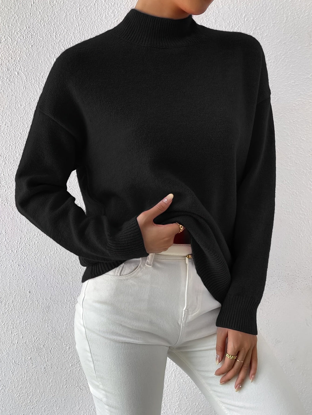 Lorelei | Refined Mock Neck Jumper