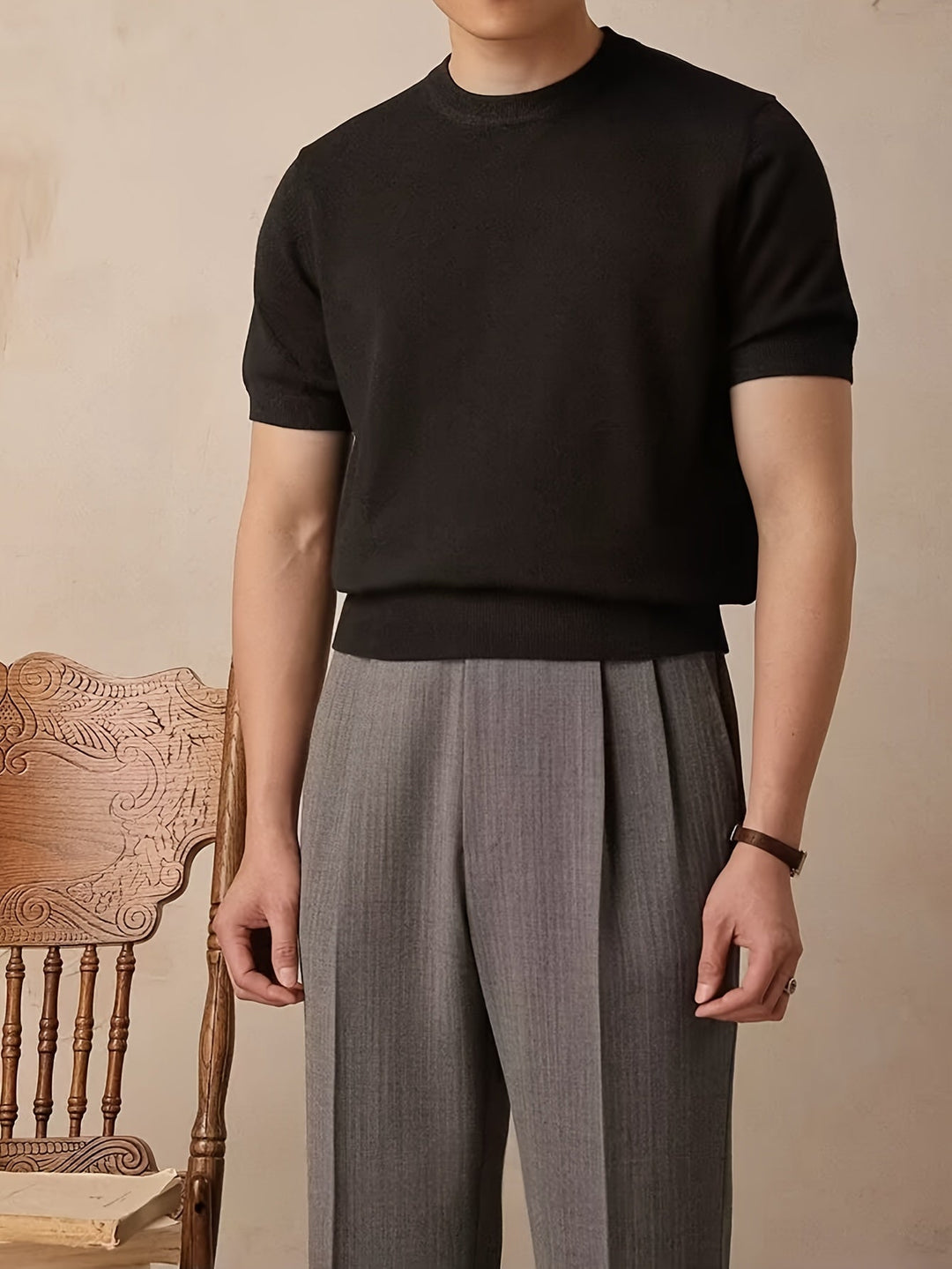 Reid | Refined Short-Sleeve Knit Top