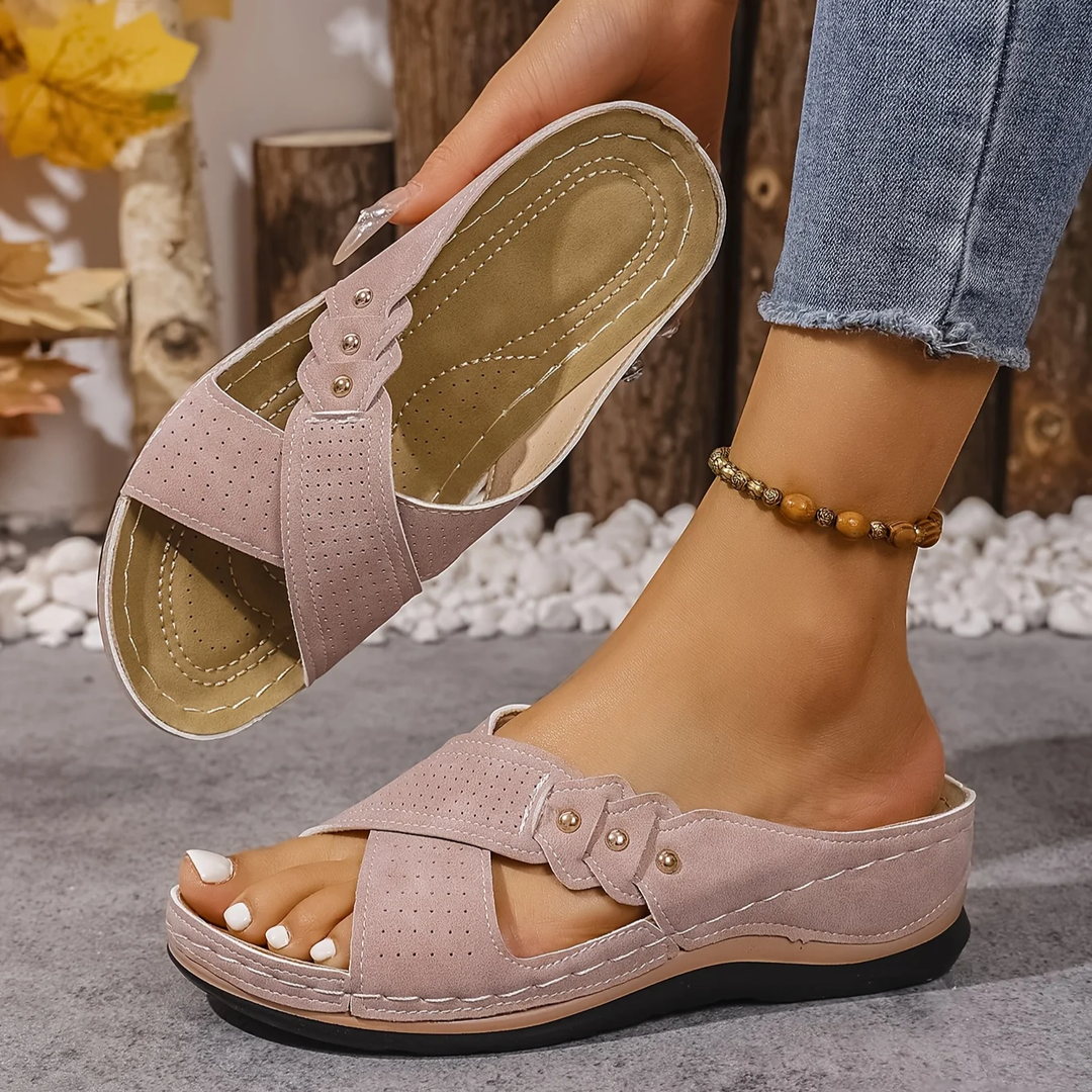Charlotte | Premium Orthopedic Wedge Sandal