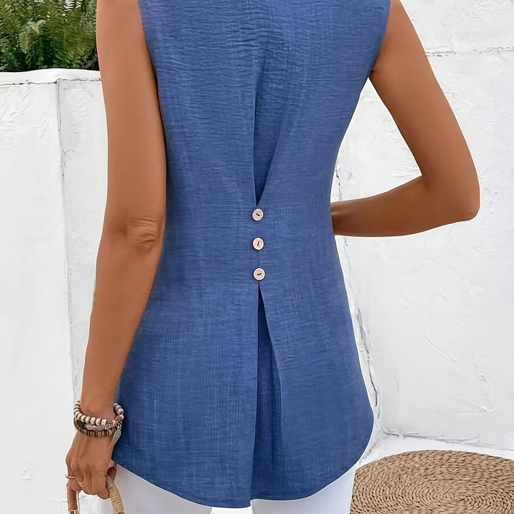 Farrah | Relaxed Sleeveless Blouse