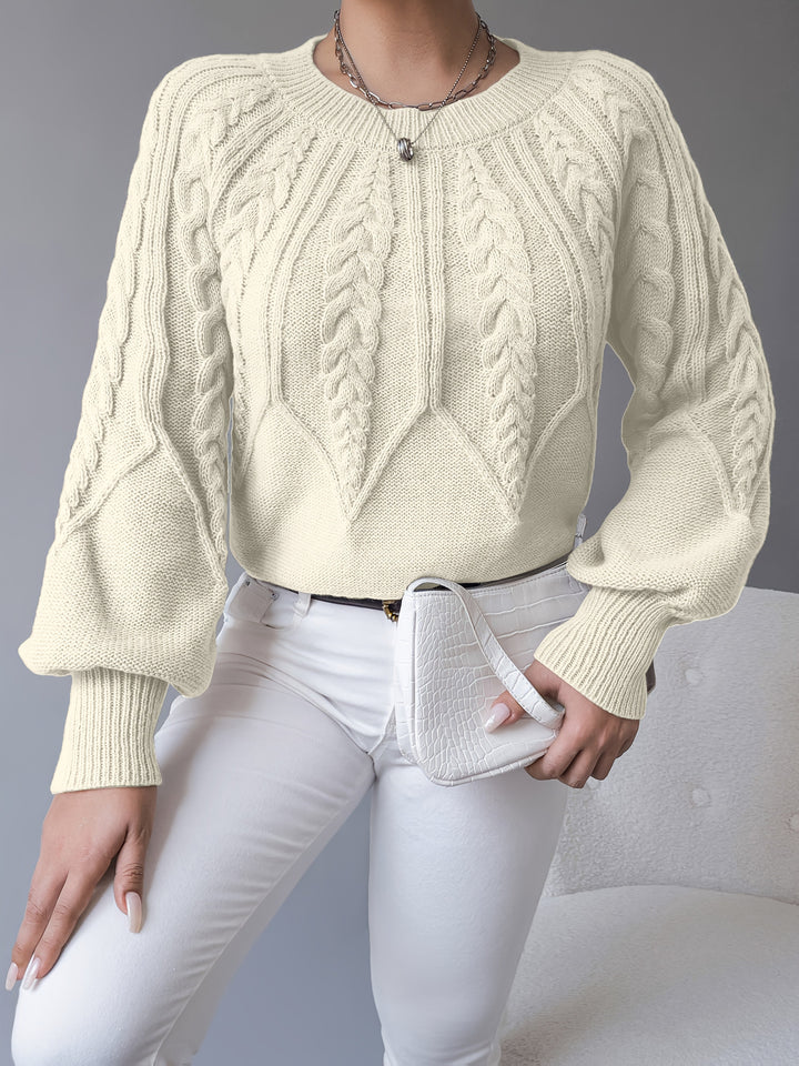 Elsie | Cable-Knit Textured Jumper