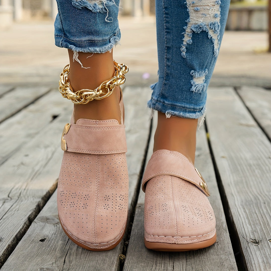 Bernadette | Cushioned Wedge Clogs