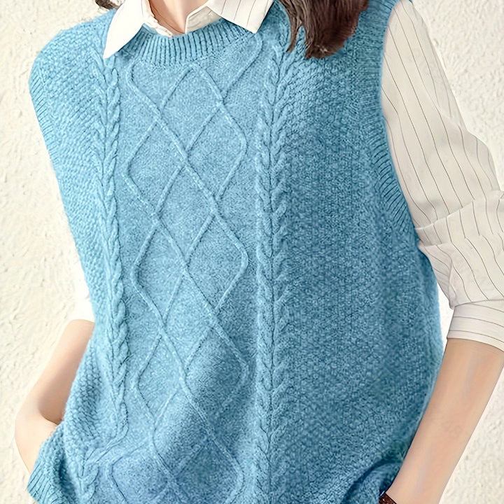 Brooke | Cable-Knit Jumper Vest
