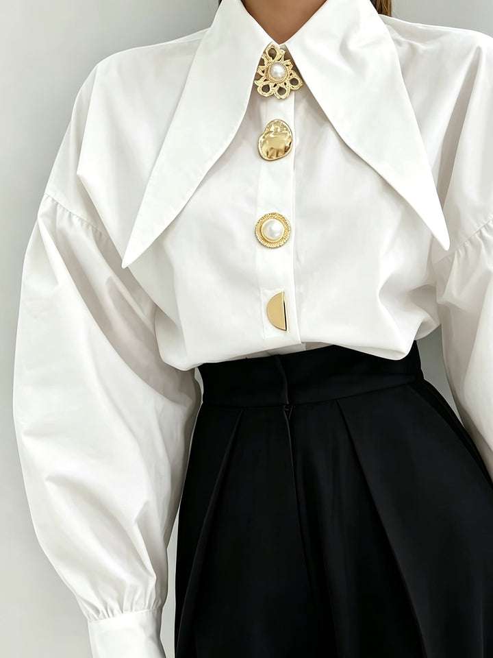 Lucille | Statement Collar Blouse