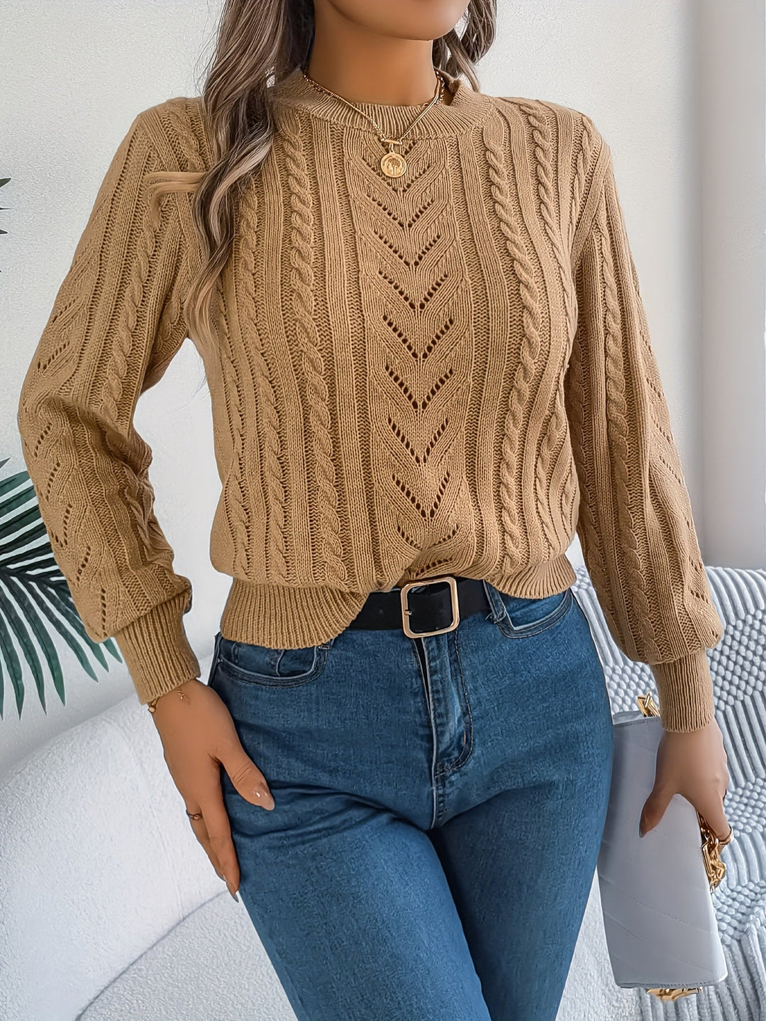 Blythe | Cable-Knit Textured Jumper